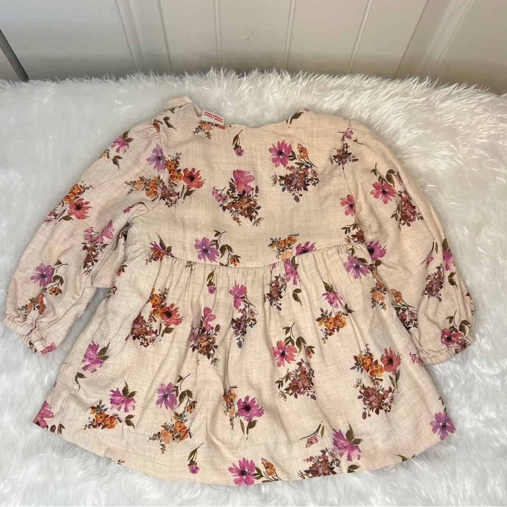 Zara Baby Girl Floral Dress 6-9 months - Picture 4 of 9